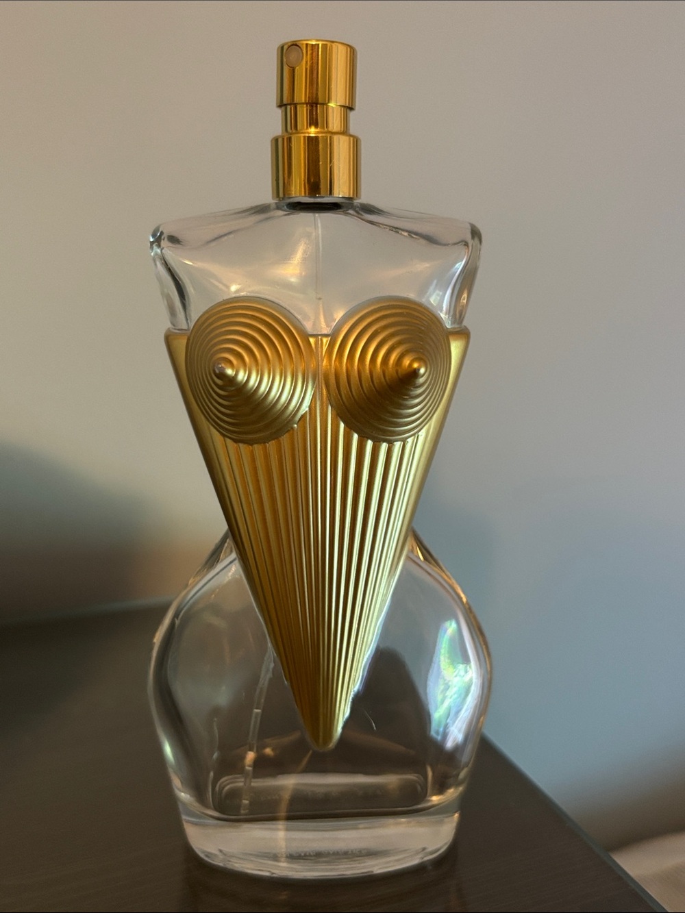 Empty Jean Paul Gaultier Gold Torso Perfume Bottle Figurine Refillable